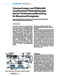 Untersuchungen zur Effektivität verschiedener Filterschüttungen bei der Trinkwasseraufbereitung im Wasserwerk Langenau