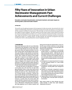 Fifty Years of Innovation in Urban Stormwater Management: Past Achievements and Current Challenges