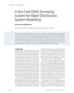 A low Cost GNSS Surveying System for Water Distribution System Modelling