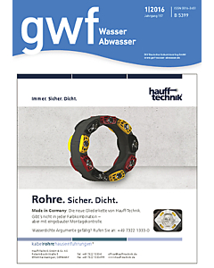 gwf - Wasser|Abwasser - Ausgabe 01 2016
