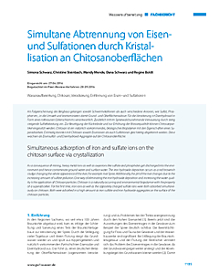 Simultane Abtrennung von Eisen- und Sulfationen durch Kristallisation an Chitosanoberflächen