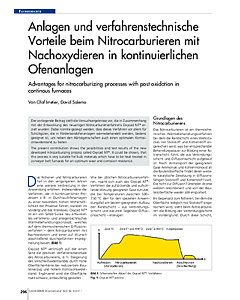 Anlagen und verfahrenstechnische Vorteile beim Nitrocarburieren mit Nachoxydieren in kontinuierlichen Ofenanlagen