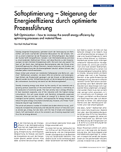 Softoptimierung - Steigerung der Energieeffizienz durch optimierte Prozessführung