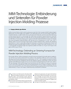 MIM-Technologie: Entbinderung und Sinterofen für Powder Injection Molding Prozesse
