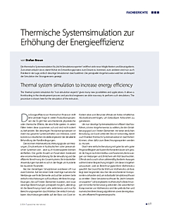 Thermische Systemsimulation zur Erhöhung der Energieeffizienz