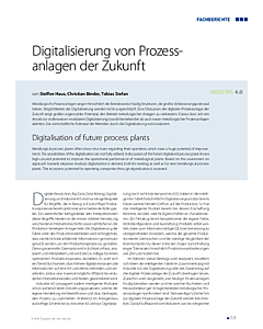 Digitalisierung von Prozess­anlagen der Zukunft