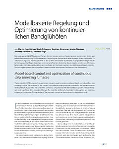 Modellbasierte Regelung und Optimierung von kontinuier­lichen Bandglühöfen