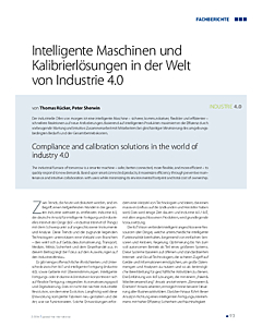 Intelligente Maschinen und Kalibrier­lösungen in der Welt von Industrie 4.0