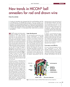 New trends in HICON® bell annealers for rod and drawn wire