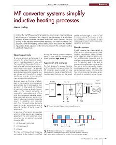 MF converter systems simplify inductive heating processes