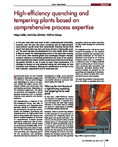 High-efficiency quenching and tempering plants based on comprehensive process expertise