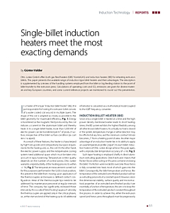 Single-billet induction heaters meet the most exacting demands