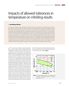 Impacts of allowed tolerances in temperature on nitriding results