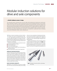 Modular induction solutions for drive and axle components