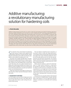Additive manufacturing: a revolutionary manufacturing solution for hardening coils