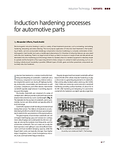 Induction hardening processes for automotive parts