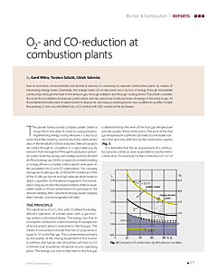 O2- and CO-reduction at combustion plants