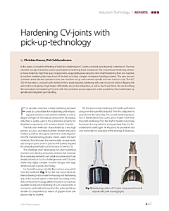 Hardening CV-joints with pick-up-technology