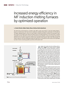 Increased energy efficiency in MF induction melting furnaces by optimized operation