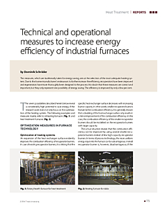 Technical and operational measures to increase energy efficiency of industrial furnaces