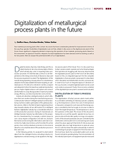 Digitalization of metallurgical process plants in the future
