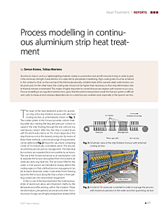 Process modelling in continuous aluminium strip heat treatment
