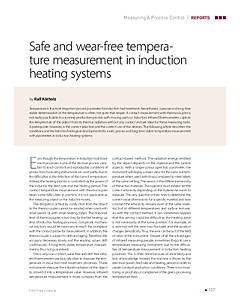 Safe and wear-free temperature measurement in induction heating systems