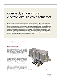 Compact, autonomous electrohydraulic valve actuators