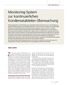 Monitoring-System zur kontinuierlichen Kondensatableiter-Überwachung