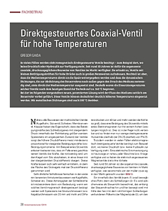 Direktgesteuertes Coaxial-Ventil für hohe Temperaturen