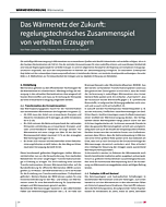 Das Wärmenetz der Zukunft: regelungstechnisches Zusammenspiel von verteilten Erzeugern