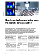 Non-destructive hardness testing using the magnetic Barkhausen effect