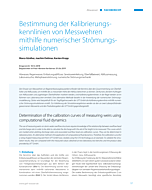 Bestimmung der Kalibrierungskennlinien von Messwehren mithilfe numerischer Strömungssimulationen