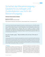 Sicherheit der Wasserversorgung – Gesetzliche Grundlagen und Zuständigkeiten aus Sicht der Wasserversorgung