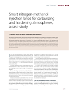 Smart nitrogen-methanol injection lance for carburizing and hardening atmospheres, a case study