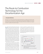The Route to Combustion Technology for the Decarbonization Age
