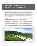 Hochspannungsbeeinflussung und Ermittlung der Betroffenheit