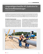 Längsnahtgeschweißte HFI-Stahlrohre für Wasserstoffanwendungen