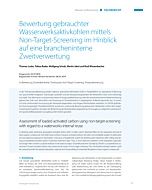 Bewertung gebrauchter Wasserwerksaktivkohlen mittels Non-Target-Screening im Hinblick auf eine brancheninterne Zweitverwertung