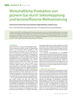 Wirtschaftliche Produktion von grünem Gas durch Sektorkopplung und kosteneffiziente Methanisierung