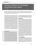 Wartung von Rohren: Ein nachhaltiges Versprechen für die Zukunft