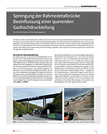 Sprengung der Rahmedetalbrücke: Beeinflussung einer querenden Gashochdruckleitung
