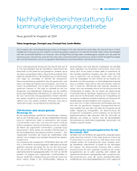 Nachhaltigkeitsberichterstattung für kommunale Versorgungsbetriebe