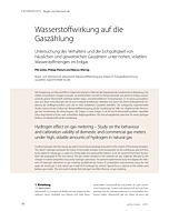 Wasserstoffwirkung auf die Gaszählung