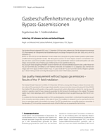 Gasbeschaffenheitsmessung ohne Bypass-Gasemissionen