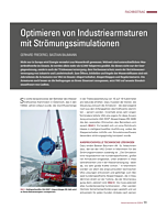 Optimieren von Industriearmaturen mit Strömungssimulationen