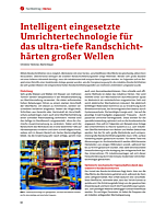 Intelligent eingesetzte Umrichtertechnologie für das ultra-tiefe Randschichthärten großer Wellen