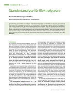 Standortanalyse für Elektrolyseure