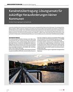 Kanalnetzübertragung: Lösungsansatz für zukünftige Herausforderungen kleiner Kommunen