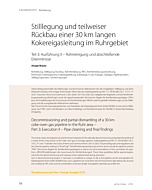 Stilllegung und teilweiser Rückbau einer 30 km langen Kokereigasleitung im Ruhrgebiet